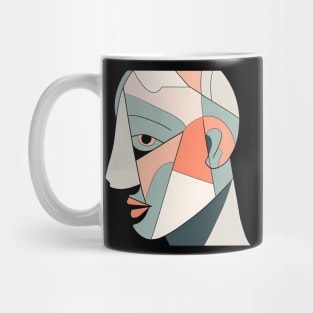 Artsy Man's Face Mug